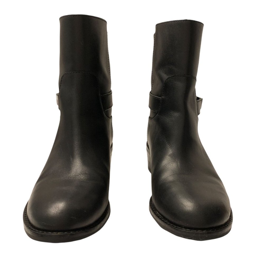 Cole Haan Kinley Short Waterproof Leather Pull-on Boots Size 8 Black - Picture 5 of 13